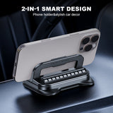 Moonval 360° Rotating Foldable Phone Stand, Adjustable Desktop Holder for Smartphones & Tablets