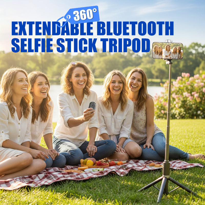 Moonval Extendable Selfie Stick Tripod, Bluetooth Remote Phone Stand for iPhone & Android