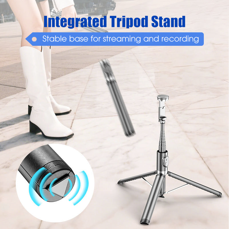 Moonval Extendable Selfie Stick Tripod, Bluetooth Remote Phone Stand for iPhone & Android