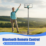 Moonval Extendable Selfie Stick Tripod, Bluetooth Remote Phone Stand for iPhone & Android