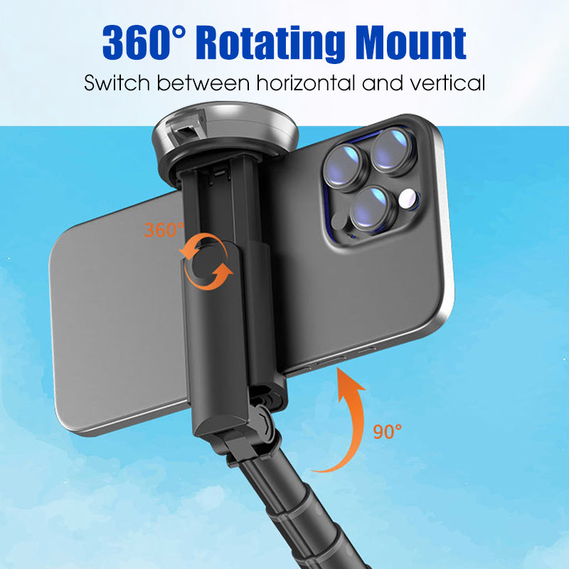 Moonval Extendable Selfie Stick Tripod, Bluetooth Remote Phone Stand for iPhone & Android