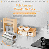 Moonval Peel and Stick Backsplash Wallpaper, Waterproof Self-Adhesive Kitchen Wall Covering