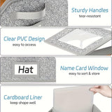 Moonval Stackable Baseball Cap Storage Boxes, Clear Dustproof Hat Organizer with Front Access