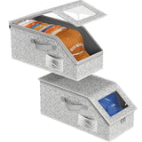 Moonval Stackable Baseball Cap Storage Boxes, Clear Dustproof Hat Organizer with Front Access
