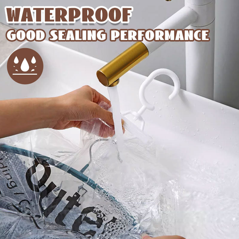 Moonval Hanging Vacuum Storage Bags, 5-Pack Space-Saver Garment Bags for Coats and Clothes