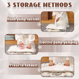 Moonval Hanging Vacuum Storage Bags, 5-Pack Space-Saver Garment Bags for Coats and Clothes