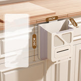 Moonval Foldable Hanging Trash Can, Leakproof Space-Saving Kitchen Waste Bin with Hanging Hook