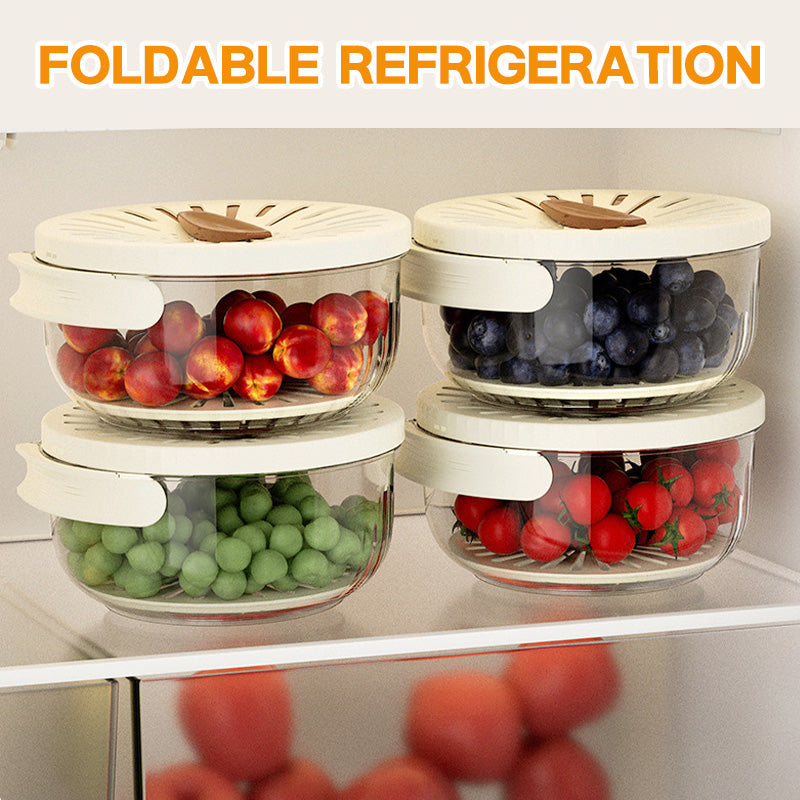 Moonval Multipurpose Draining Basket with Lid, Wash & Drain Colander for Fruits & Vegetables