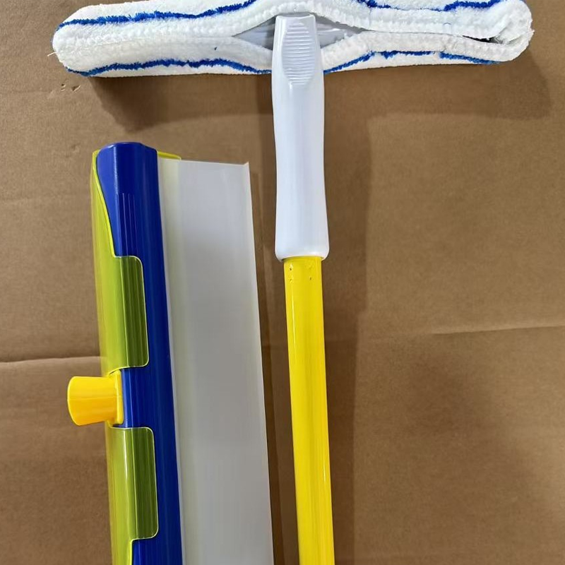 Moonval Window Squeegee Set, 5-Piece Streak-Free Glass Cleaner with Extendable Handle