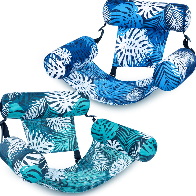 Moonval Inflatable Pool Lounger, Floating Water Recliner for Comfortable Pool & Lake Relaxation