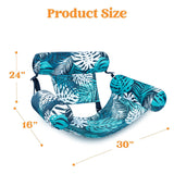 Moonval Inflatable Pool Lounger, Floating Water Recliner for Comfortable Pool & Lake Relaxation