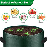 Moonval Potato Grow Bag, PE Planter with Roll-Up Harvest Window & Carry Handles