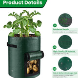 Moonval Potato Grow Bag, PE Planter with Roll-Up Harvest Window & Carry Handles