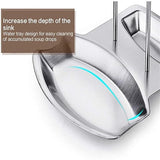 Moonval Stainless Steel Pot Lid Holder, Countertop Spoon Rest with Drip Tray