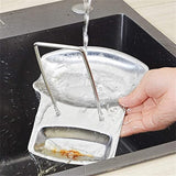 Moonval Stainless Steel Pot Lid Holder, Countertop Spoon Rest with Drip Tray