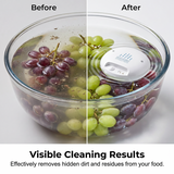 Moonval Portable Ultrasonic Fruit & Vegetable Washer, Rechargeable Food Cleaner for Home & Travel