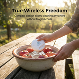 Moonval Portable Ultrasonic Fruit & Vegetable Washer, Rechargeable Food Cleaner for Home & Travel