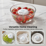 Moonval Portable Ultrasonic Fruit & Vegetable Washer, Rechargeable Food Cleaner for Home & Travel