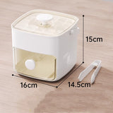 Moonval 2-Layer Ice Cube Tray, Stackable Ice Maker with Storage Bin & Scoop