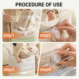 Moonval Vacuum Storage Bag, Extra-Large Space Saver with Hand-Press Air Valve