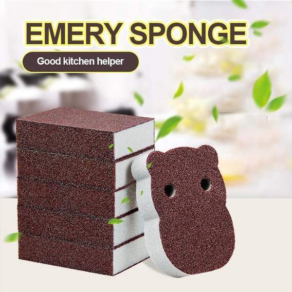 Moonval Emery Cleaning Sponge, Reusable Decontamination Sponge for Pots, Pans, Sinks & Kitchen Surfaces