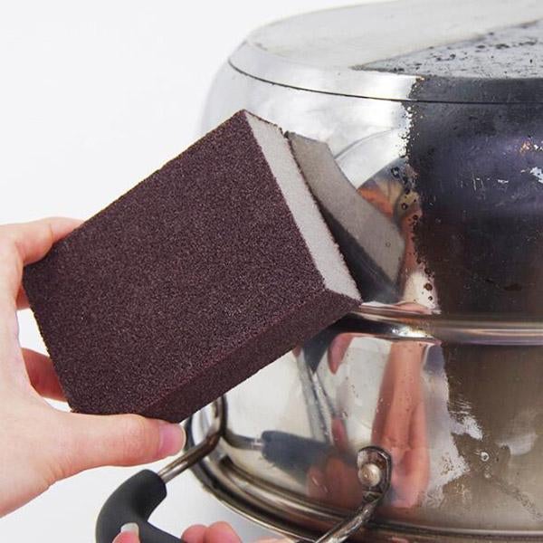 Moonval Emery Cleaning Sponge, Reusable Decontamination Sponge for Pots, Pans, Sinks & Kitchen Surfaces