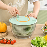 Moonval 9-in-1 Salad Spinner Set, Large-Capacity Vegetable Washer, Dryer & Food Slicer
