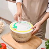 Moonval 9-in-1 Salad Spinner Set, Large-Capacity Vegetable Washer, Dryer & Food Slicer