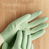 Moonval Reusable Dishwashing Gloves, Non-Slip Cleaning Gloves for Kitchen, Bathroom & Household Tasks