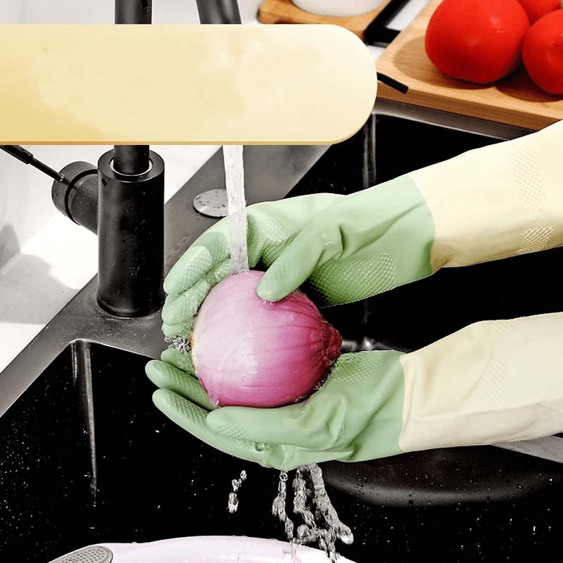 Moonval Reusable Dishwashing Gloves, Non-Slip Cleaning Gloves for Kitchen, Bathroom & Household Tasks