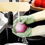 Moonval Reusable Dishwashing Gloves, Non-Slip Cleaning Gloves for Kitchen, Bathroom & Household Tasks