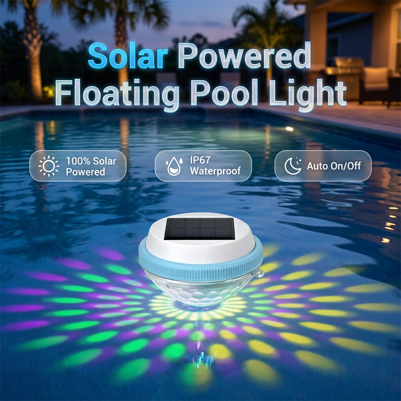 Moonval LED Solar Floating Pool Light, Waterproof Color-Changing Light for Pools, Ponds & Spas