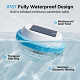 Moonval LED Solar Floating Pool Light, Waterproof Color-Changing Light for Pools, Ponds & Spas