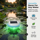 Moonval LED Solar Floating Pool Light, Waterproof Color-Changing Light for Pools, Ponds & Spas