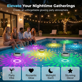 Moonval LED Solar Floating Pool Light, Waterproof Color-Changing Light for Pools, Ponds & Spas
