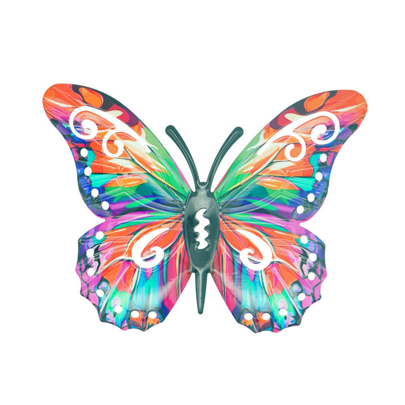 Moonval Metal Butterfly Wall Decor, Colorful Outdoor Garden Art