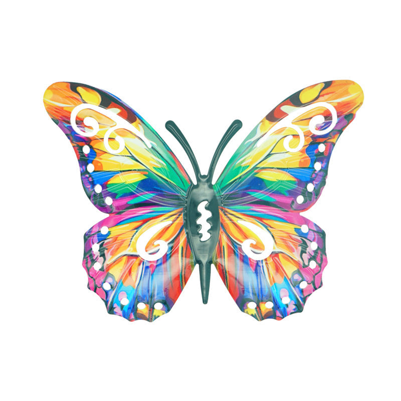 Moonval Metal Butterfly Wall Decor, Colorful Outdoor Garden Art