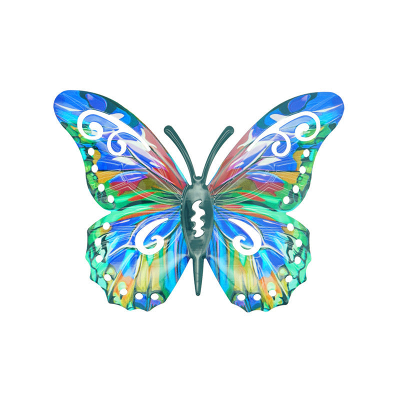 Moonval Metal Butterfly Wall Decor, Colorful Outdoor Garden Art