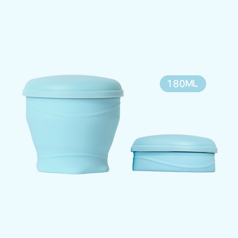Moonval Collapsible Silicone Travel Cup, Foldable Leakproof Drinking Cup with Lid for Travel & Camping