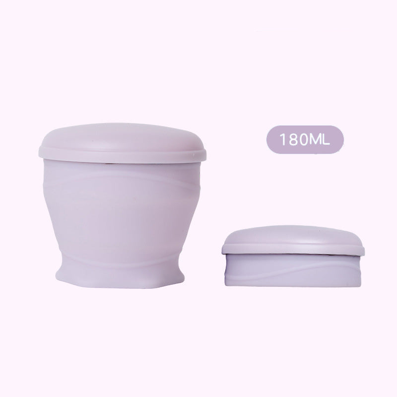 Moonval Collapsible Silicone Travel Cup, Foldable Leakproof Drinking Cup with Lid for Travel & Camping