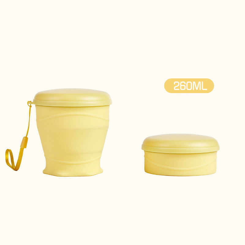 Moonval Collapsible Silicone Travel Cup, Foldable Leakproof Drinking Cup with Lid for Travel & Camping