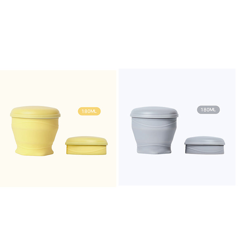 Moonval Collapsible Silicone Travel Cup, Foldable Leakproof Drinking Cup with Lid for Travel & Camping