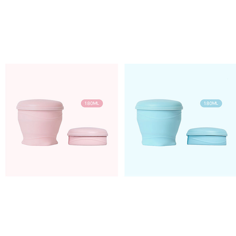 Moonval Collapsible Silicone Travel Cup, Foldable Leakproof Drinking Cup with Lid for Travel & Camping