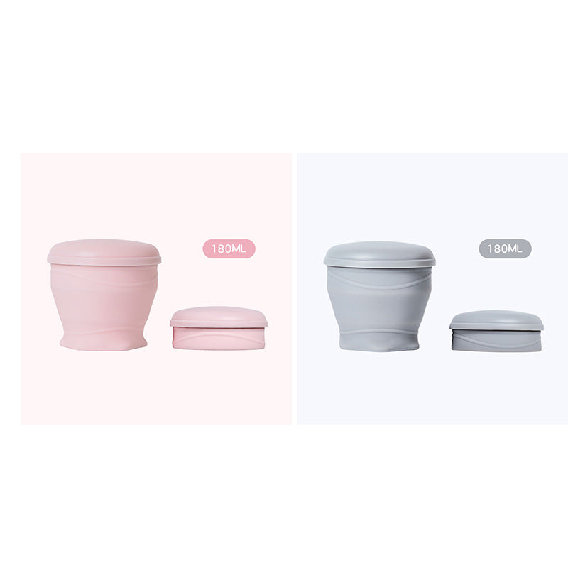 Moonval Collapsible Silicone Travel Cup, Foldable Leakproof Drinking Cup with Lid for Travel & Camping
