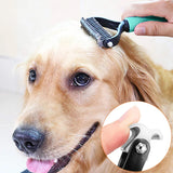Moonval Pet Hair Remover Comb, Double-Sided Grooming & Deshedding Comb for Dogs & Cats