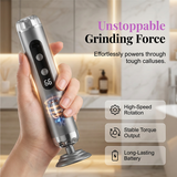 Moonval Electric Foot File, 5-Speed Rechargeable Callus Remover for Smooth Foot Care