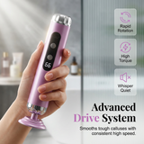 Moonval Electric Foot File, 5-Speed Rechargeable Callus Remover for Smooth Foot Care