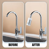 Moonval 2-in-1 Extendable Faucet Extender, Adjustable Swivel Tap Sprayer for Kitchen & Bathroom