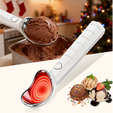 Moonval Electric Heated Ice Cream Scoop, Self-Warming Non-Stick Spoon for Smooth Scooping