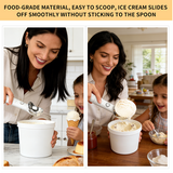 Moonval Electric Heated Ice Cream Scoop, Self-Warming Non-Stick Spoon for Smooth Scooping